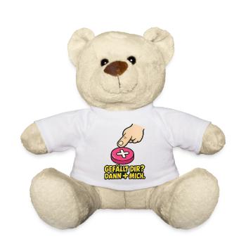 Vous l’aimez ? Then + Me – Chemise amusante pour les médias sociaux - Nounours - blanc - Devant