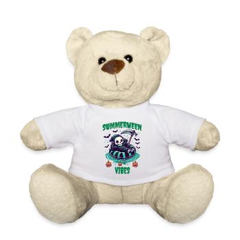 Ambiance estivale avec Grim Reaper - Nounours - blanc - Devant