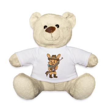 Cowboy // Rabbit // Young Shooter - Teddy Bear - white - Front