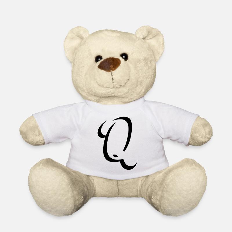 Letter Q, Name, der Buchstabe Q - Teddy - Weiß