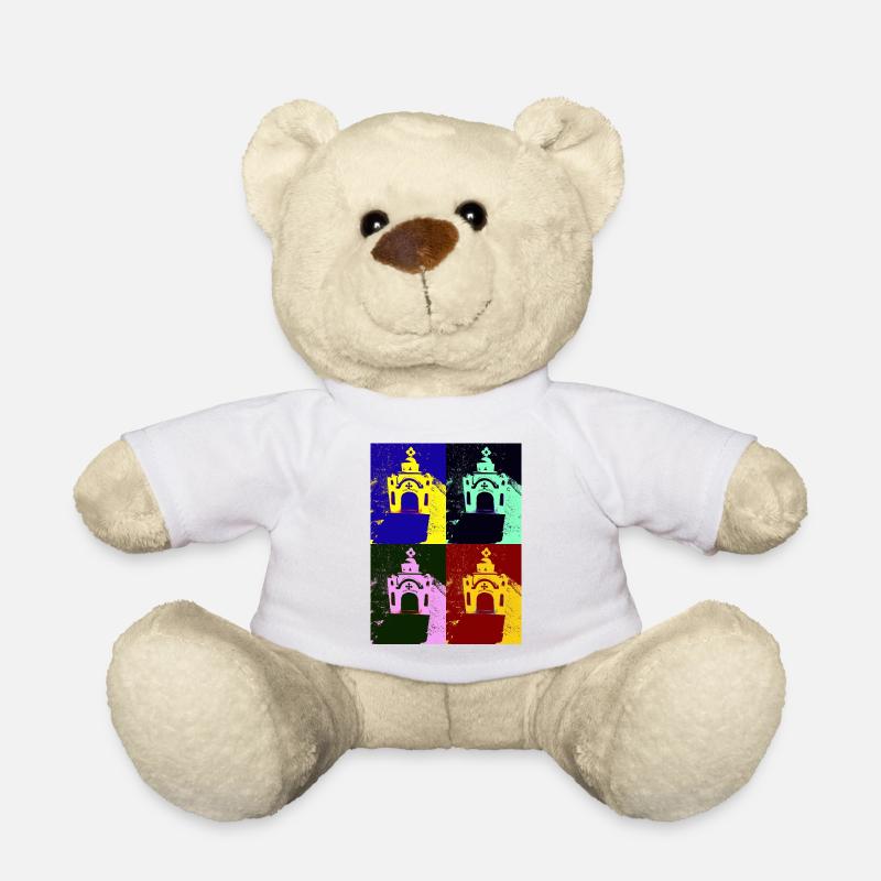 Pop art Greece - Teddy Bear - white