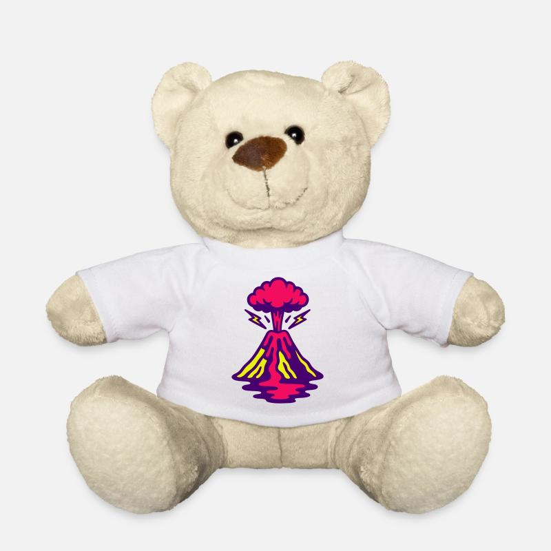 Vulkan Pop Art - Teddy - Weiß