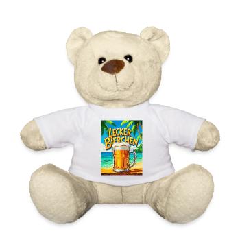 Motif de Biergarten d’été - Nounours - blanc - Devant