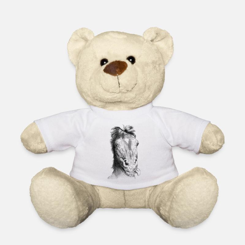 Pferd - Teddy - Weiß