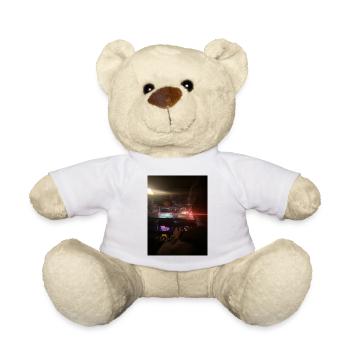 Stadtverkehr bei Nacht - Teddy - Weiß - Vorne