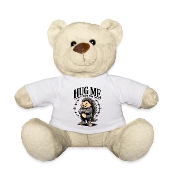 Prends-moi dans tes bras, je te défie, hérisson - Nounours - blanc - Devant