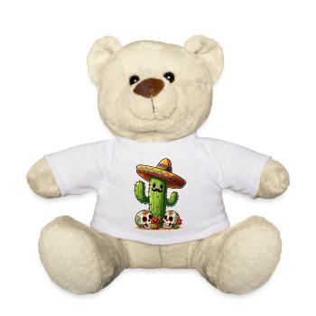 Drôle de cactus du Mexique - Nounours - blanc - Devant