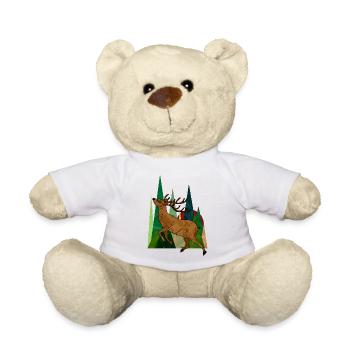 Hirsch - Teddy - Weiß - Vorne