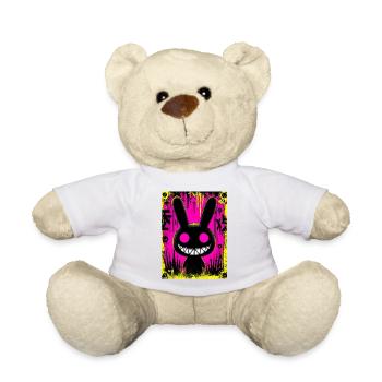 Lapin Noir Électro - Nounours - blanc - Devant