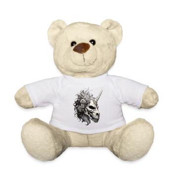 Unicorn skull - Teddy Bear - white - Front