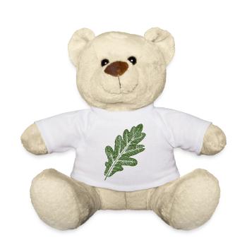 Eichenblatt / Grün - Teddy - Weiß - Vorne