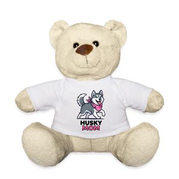 Husky Mom – mignonne motif comique pour mamans husky - Nounours - blanc - Devant