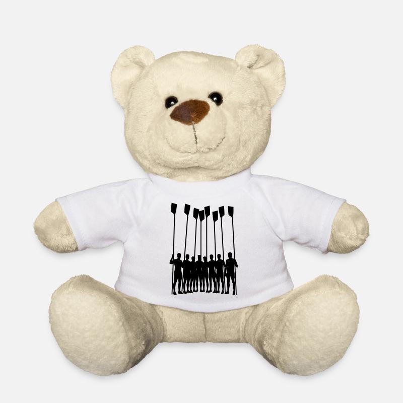Rowing Team Silhouette – Eight with Straps | Row - Teddy Bear - white