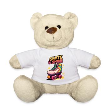 Skate & Shine Neon Roller - Teddy Bear - white - Front