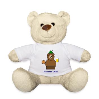 Münchner Bär 2025 Festdesign - Teddy - Weiß - Vorne