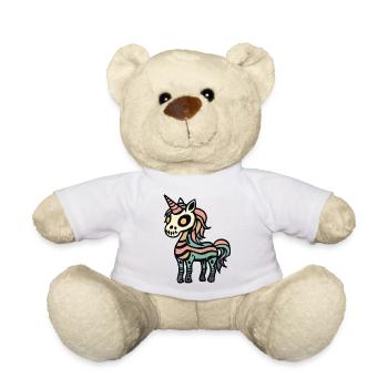 Licorne Halloween Zombie Drôle - Nounours - blanc - Devant