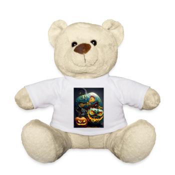 Leuchtende Halloween-Kürbisse - Teddy - Weiß - Vorne