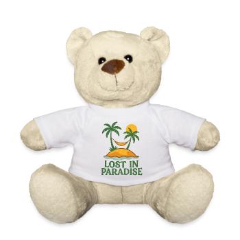 Lost in Paradise – Tropics & Beach - Teddy Bear - white - Front