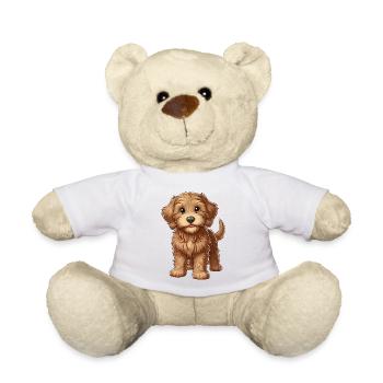 Labradoodle Puppy sweet - Teddy Bear - white - Front
