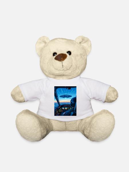 UFO Cockpit – Blick ins Unbekannte - Teddy - Weiß
