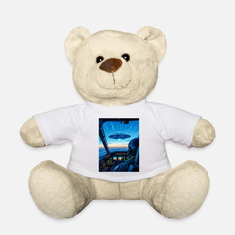 UFO Cockpit – Blick ins Unbekannte - Teddy - Weiß