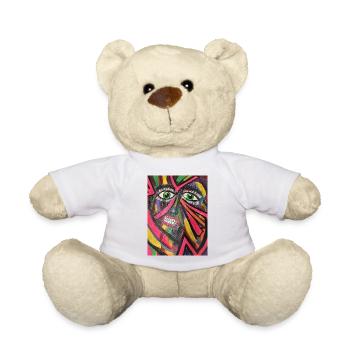 Luminous Portrait Mosaic - Teddy Bear - white - Front