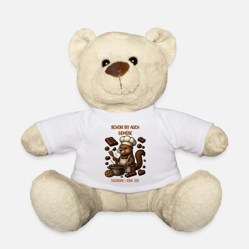 Maître cuisinier du castor au chocolat - Nounours - blanc