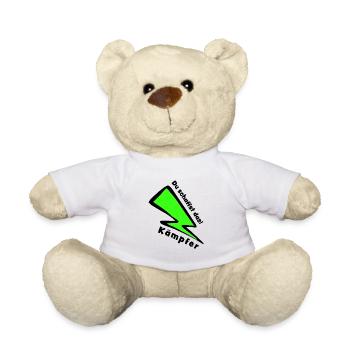 Glücksbringer: Kämpfer - Du schaffst das! - Teddy - Weiß - Vorne