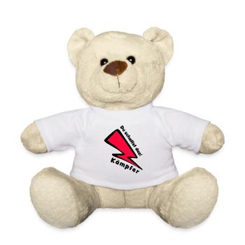 Combattant - Vous pouvez le faire - Porte-bonheur - Nounours - blanc - Devant