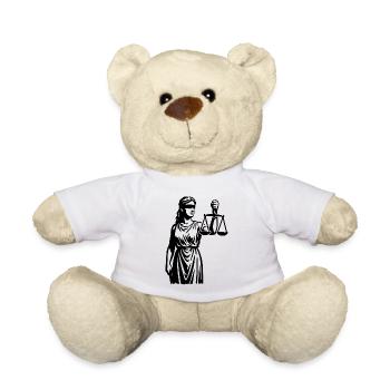 Justice | Justice in silhouette - Teddy Bear - white - Front