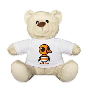 Goose Halloween Zombie - Teddy Bear - white - Front