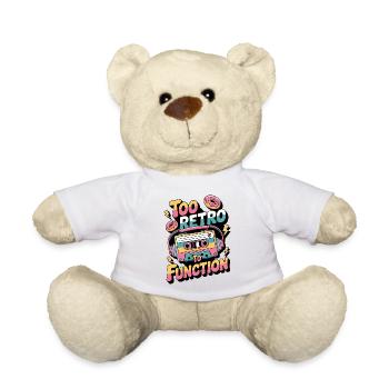 90er Jahre Retro – Too Retro To Function - Teddy - Weiß - Vorne