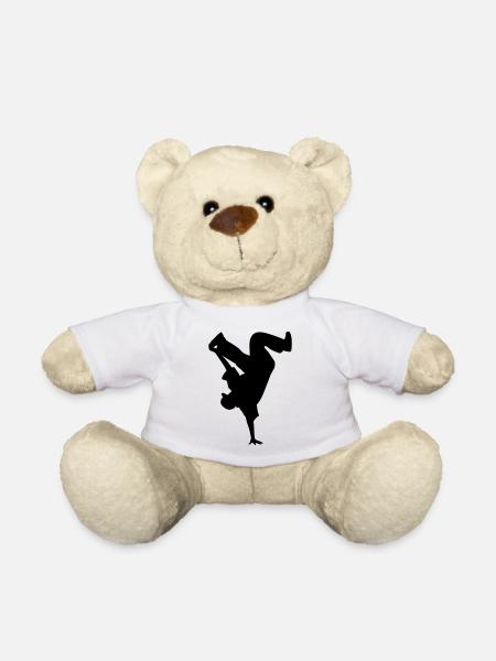 B-Boy Silhouette – Breakdance Power Move Équilibre sur les mains - Nounours - blanc
