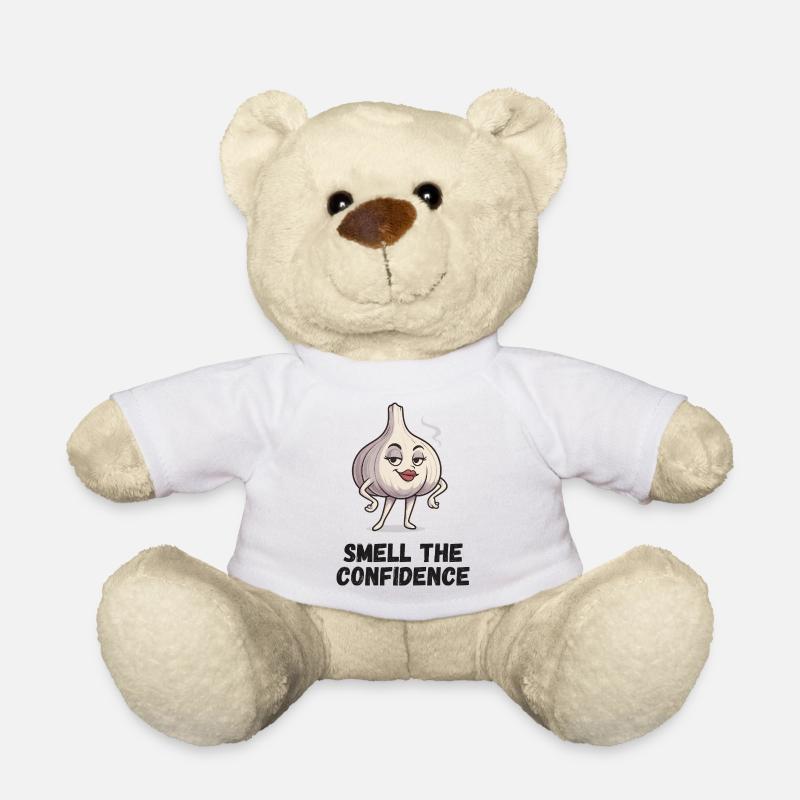 Knoblauch Selbstvertrauen Cartoon Dame Garlic - Teddy - Weiß