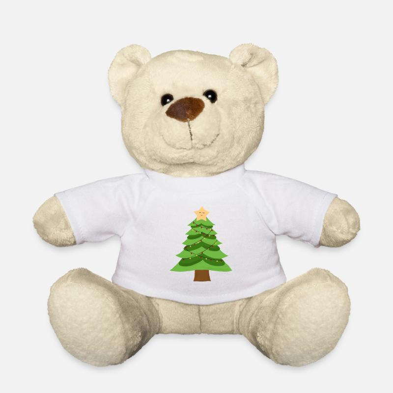 Kleiner Weihnachtsbaum - Teddy - Weiß