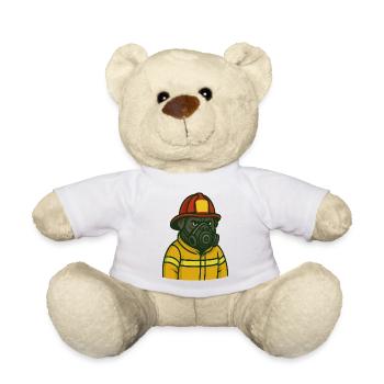 Gasmaske Feuerwehrmann - Teddy - Weiß - Vorne