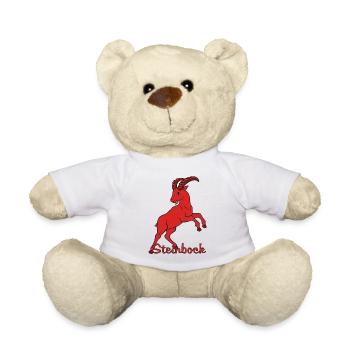 Zodiac sign Capricorn - Teddy Bear - white - Front