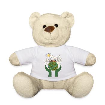 Green Energy in the Community - Teddy Bear - white - Front