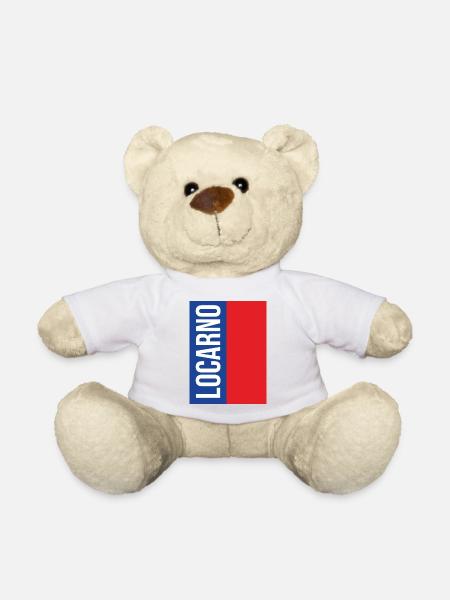 Traditionelles Tessiner Souvenir - Teddy - Weiß