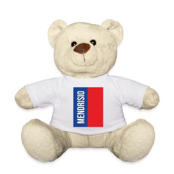 Mendrisio Bleu Rouge Vertical - Nounours - blanc - Devant