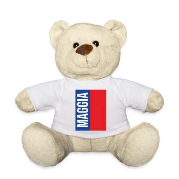 Maggia Tessin Souvenir T-Shirt - Teddy - Weiß - Vorne