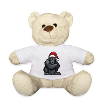 Gorilla Christmas - Teddy Bear - white - Front
