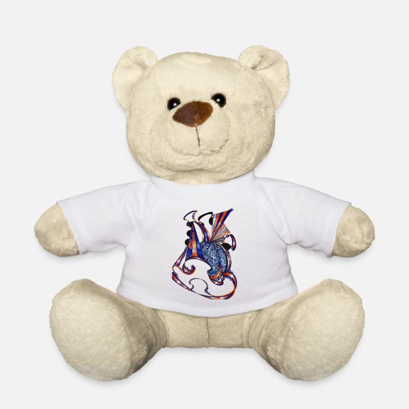 BlauOrange Stoffbänder - Teddy - Weiß