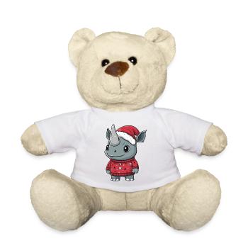 Noël rhinocéros Noël - Nounours - blanc - Devant