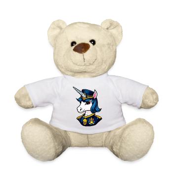 Policier Licorne - Nounours - blanc - Devant