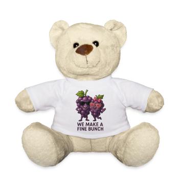Une grappe fine de raisins avec style - Nounours - blanc - Devant