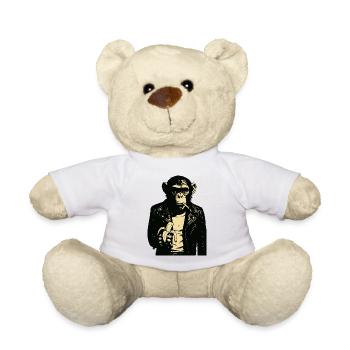 Bananen-Rebellenaffe - Teddy - Weiß - Vorne