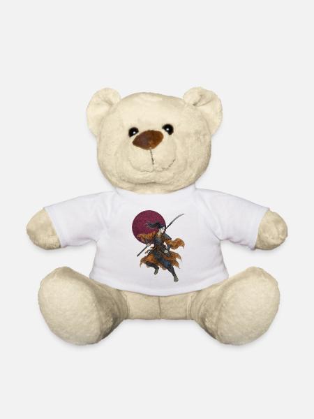 Edle weibliche Kriegerin | Onna-bugeisha - Teddy - Weiß