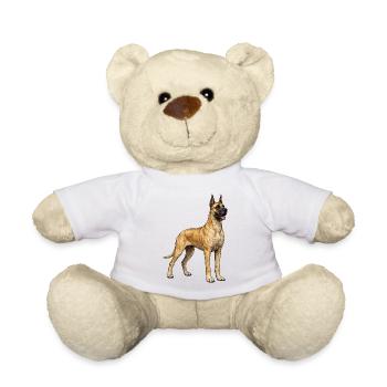 Illustration vintage de Dogue Grand – Élégance & Puissance - Nounours - blanc - Devant