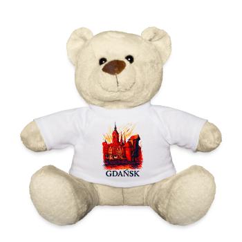 Gdansk Gdańsk City Motif Silhouette Poland Gift - Teddy Bear - white - Front